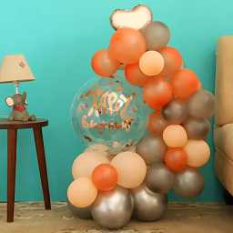 rosegoldbirthdayballoonbouquet1