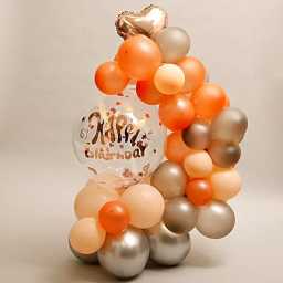 rosegoldbirthdayballoonbouquet2