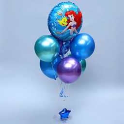 disneyprincessarielthemeballoonbouquet3