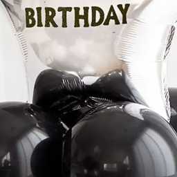 happybirthdaychromeballoonsetblack3