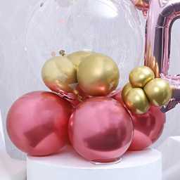 chicbirthdayballoonbouquetrosegold4