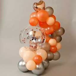 rosegoldbirthdayballoonbouquet3