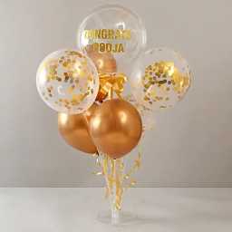 shiningcongratulationsballoonbouquetforher2