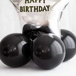 happybirthdaychromeballoonsetblack4