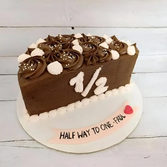 Half Birthday Chocolate Cake Sweet