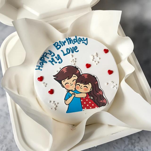 Cute Couple Bento Cake