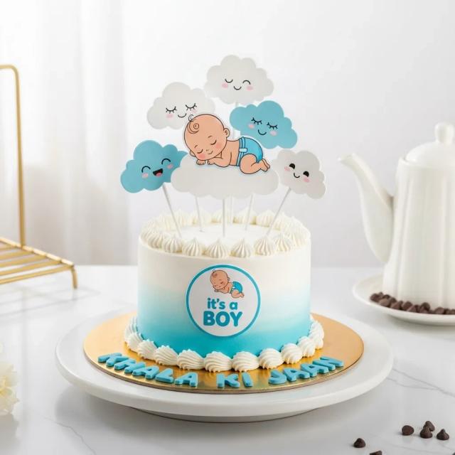 Baby Boy Welcome Cake Fantasy