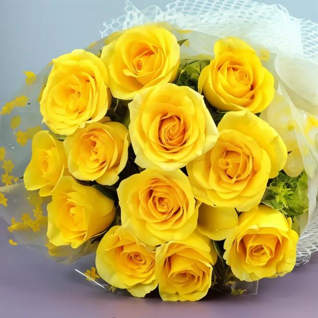 Ravishing Yellow Rose Flowers  Bouquets