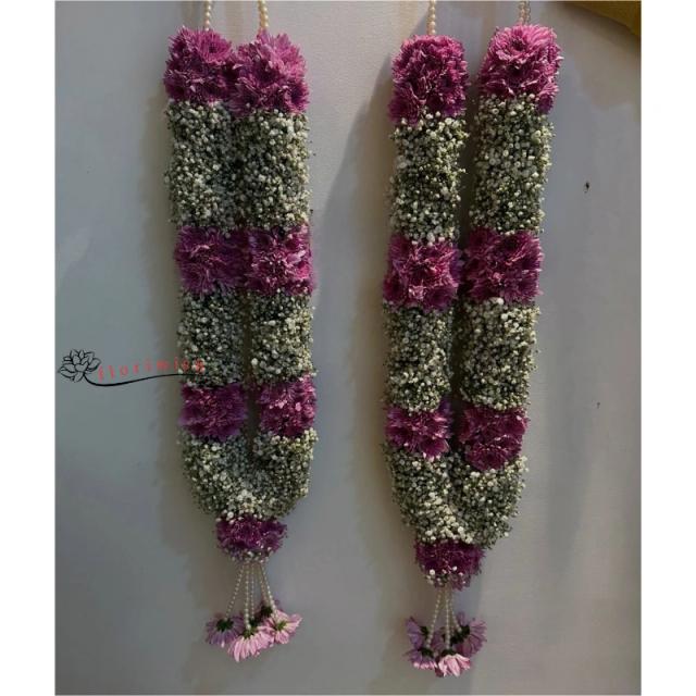 Pink Flower Varmala