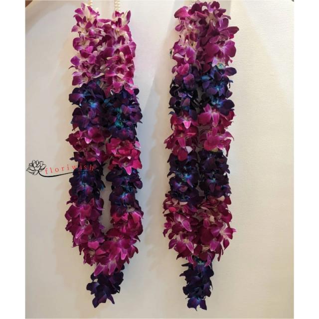 Pink Purple Orchid Wedding Varmala