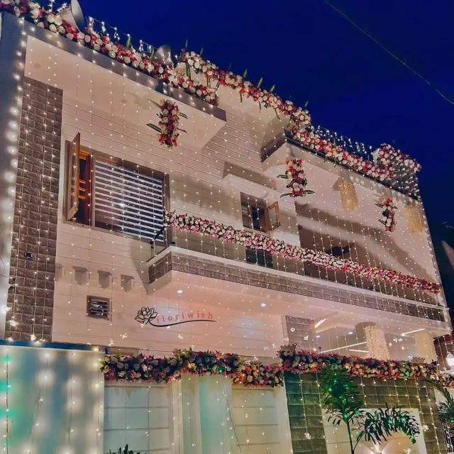 Flowers Wedding House Decoration