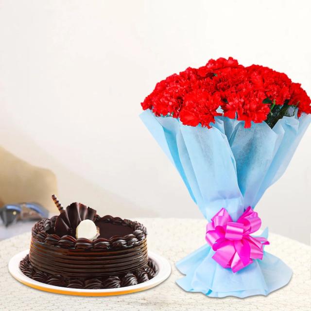 Carnation Flowers  Thiller Combo 