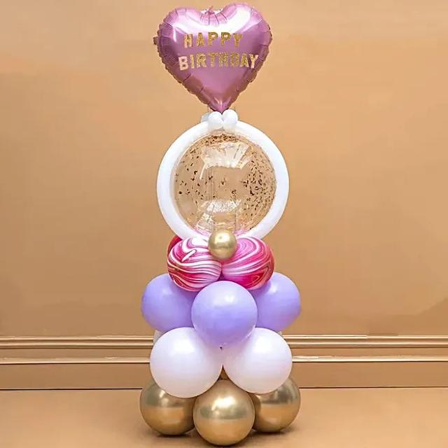 Birthday Special Bobo Balloon Bouquet Set 