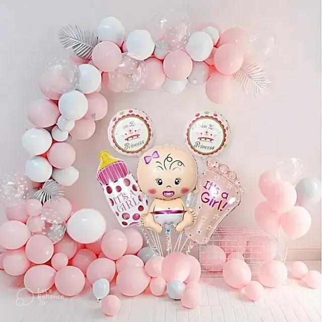 Pink Theme Welcome Baby Girl Décor Set 