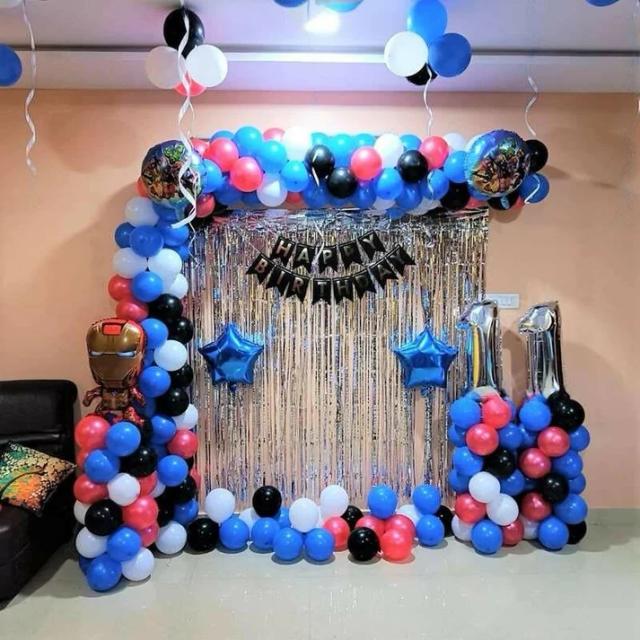 Spiderman Theme Birthday Setup 